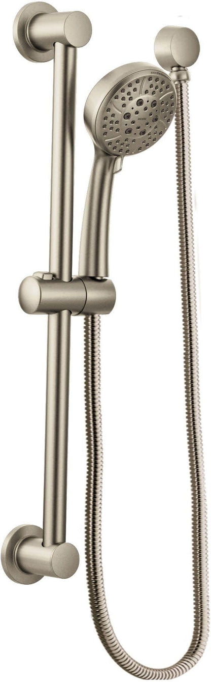 Moen Round Drop Ell Handheld Shower Hose Wall Connector, Brushed Nickel Finish, A725BN