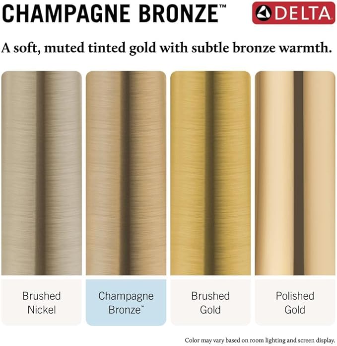Delta Faucet Trinsic Pull Down Bathroom Faucet, Bathroom Pull Out Faucet, Gold Widespread Bathroom Faucet 3 Hole Pull Down, Bathroom Sink Faucet with Magnetic Docking, Champagne Bronze 3559-CZPD-DST