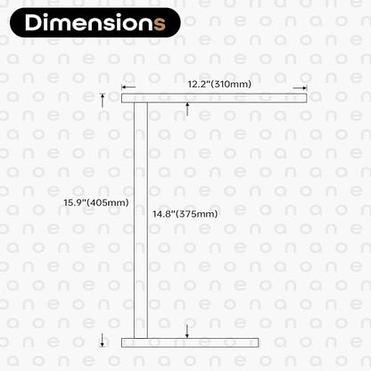 Standing Towel Rack Brushed Nickel 1-Tier Towel Bar for Bathroom Vanity Countertop with Heavy Marble Base Thicken Steady, Stainless Steel AN7002BR