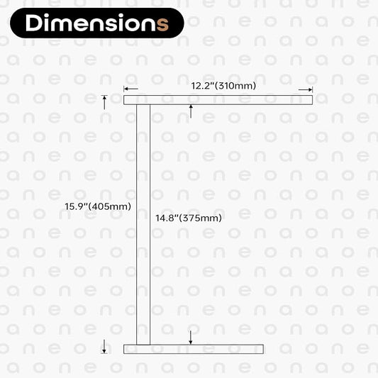 Standing Towel Rack Brushed Nickel 1-Tier Towel Bar for Bathroom Vanity Countertop with Heavy Marble Base Thicken Steady, Stainless Steel AN7002BR