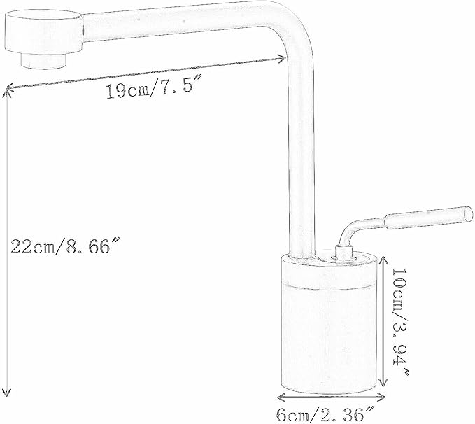 Gold Brushed Bathroom Sink Faucet One Hole Bathroom Faucet - 360 Degree Modern Vanity Basin Faucet with Water Supply Hoses Deck Mount