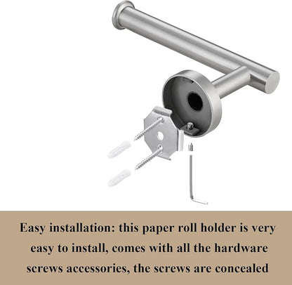 5-Piece Bathroom Hardware Set, Brushed Nickel SUS304 Stainless Steel Bathroom Accessories, 24" Towel Bar, Toilet Paper Holder, Towel Ring & 2 Robe Hooks, Wall Mounted, Rustproof Modern Design
