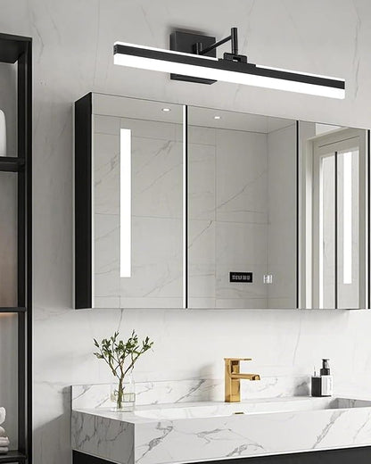 Modern LED Vanity Light,23.6‘’ Adjustable & Rotatable Bathroom Light Fixture Above Mirror, Wall Sconce, Black