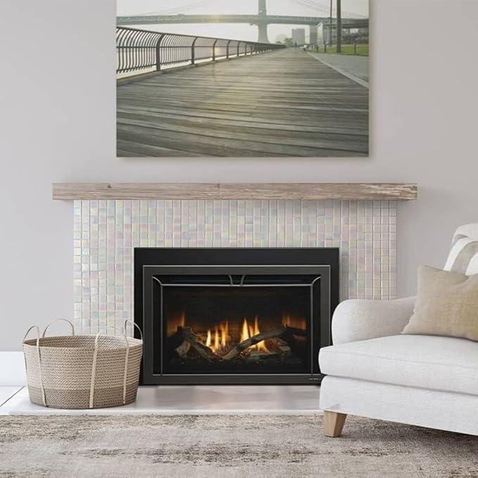 DICOFUN 40-Sheet Rainbow Peel and Stick Backsplash for Kitchen and Bathroom, 6.6" x 6.6" White Glass Mosaic Tiles