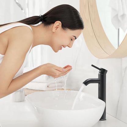 VOTON Vessel Sink Faucet Chrome Modern Tall Bathroom Faucets Single Handle One Hole Rv Vanity Lavatory Bathroom Sink Faucet