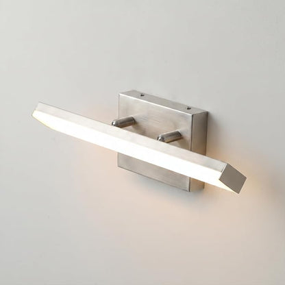 mirrea 16in 5CCT Brushed Nickel LED Vanity Lights for Bathroom Over Mirror | 5 color temperatures,Adjustable light angle,ETL listed,Dimmable,Bathroom lighting fixtures,Eye-friendly,Frosted acrylic shade