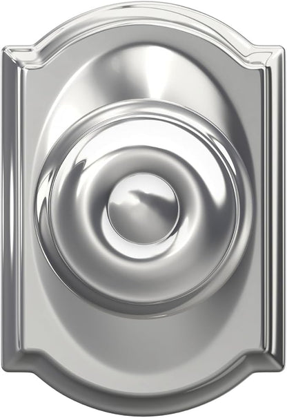 SCHLAGE F10 GEO 625 CAM Camelot Collection Georgian Passage Knob, Bright Chrome