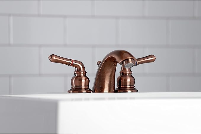 Kingston Brass KB956 Magellan Mini-Widespread Bathroom Faucet, Antique Copper