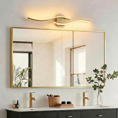 Vanity Light for Bathroom, 31.6 Inch Gold LED Dimmable | Bathroom Lights Fixture Over Mirror, 5CCT Adjustable Color Temperatures Modern Wall Sconces for Bathroom Bedroom Living Room