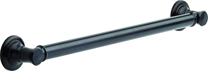 DELTA FAUCET 41624-RB Traditional 24" Grab Bar with Concealed Mounting, Venetian Bronze Venetian Bronze