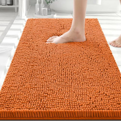 Smiry Bathroom Rugs 30X20, Luxury Chenille Extra Soft Absorbent Bath Mat