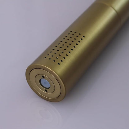 AYIVG Brushed Gold Finish Round Brass 2 In 1 Function High Pressure Handheld Shower Head Sprayer Hand Shower Wand with 59 Inch Hose For Bathroom Shower System