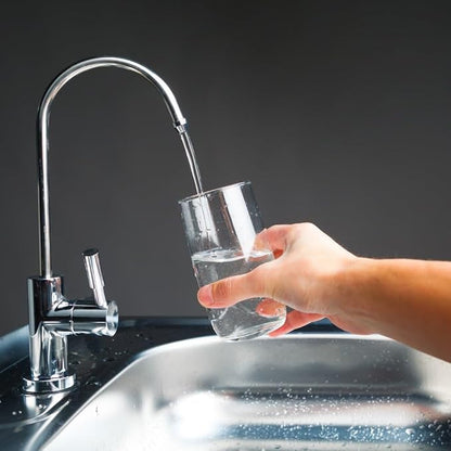 iSpring GA1-B Reverse Osmosis, Kitchen Bar Sink Lead-Free Drinking Water Faucet, Contemporary Style, High Spout, Chrome - 1/4"