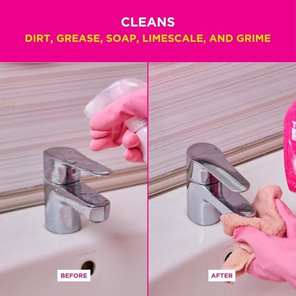 Stardrops - The Pink Stuff - Miracle Bathroom Foam Cleaner 750ml - Baths, Tiles, Soap Scum, Limescale, Streak Free (Pack of 2)