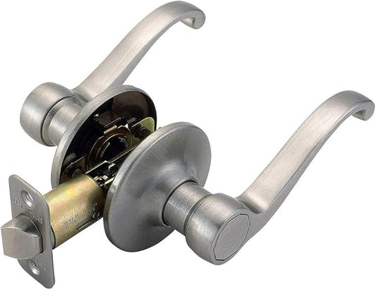 Design House 781831 Scroll Passage Hall and Closet Door Lever Satin Nickel