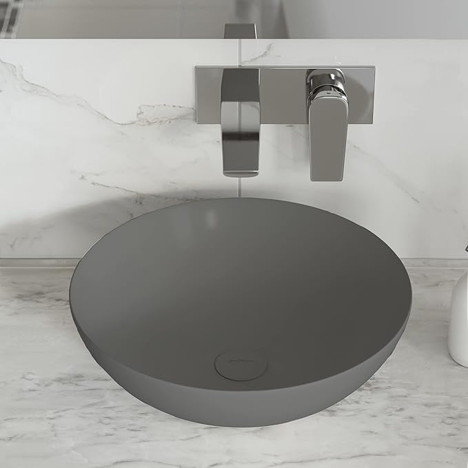 Classe 16" Color Ceramic Sink in Grey
