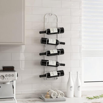 Towel Racks for Bathroom Wall Mounted Metal Wine Rack Towel Shelf Towel Holder for Bath White