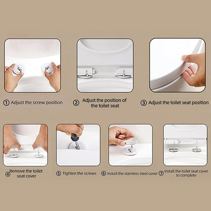 Heated Toilet Seat Elongated, Constant Temperature Seat Warmer | Elongated (17.72x14.37") | Heavy-Duty PP Material | Soft Close & Quiet | Safe Constant Heating Only (No Bidet/Temp Adjust)