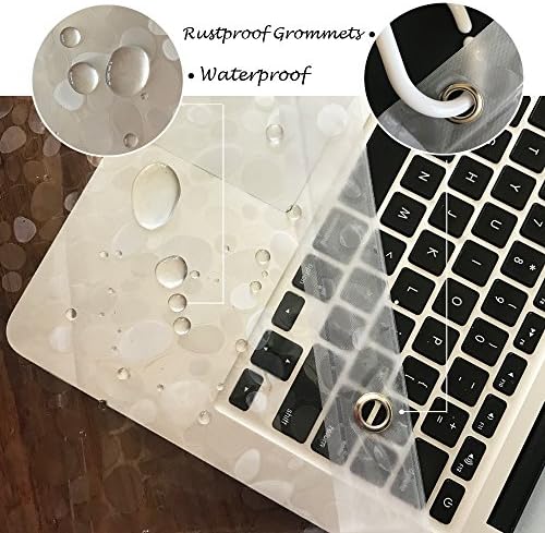 EurCross EVA PVC Free Heavy Duty Shower Curtain Liner 72 x 72 inches with 3D Pebble Design, Weighted Waterproof Plastic Clear Shower Curtain for Bathroom with 5 Magnets,not Stiff