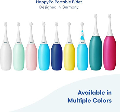 HappyPo The Original Butt Shower - Portable Bidet - The Easy-Bidet 2.0 Replaces Wet Wipes and Shower Toilet - Portable Bum Spray for Travel - Dark Blue