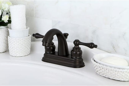 Kingston Brass KB5611AL Restoration 4-Inch Centerset Lavatory Faucet, Polished Chrome