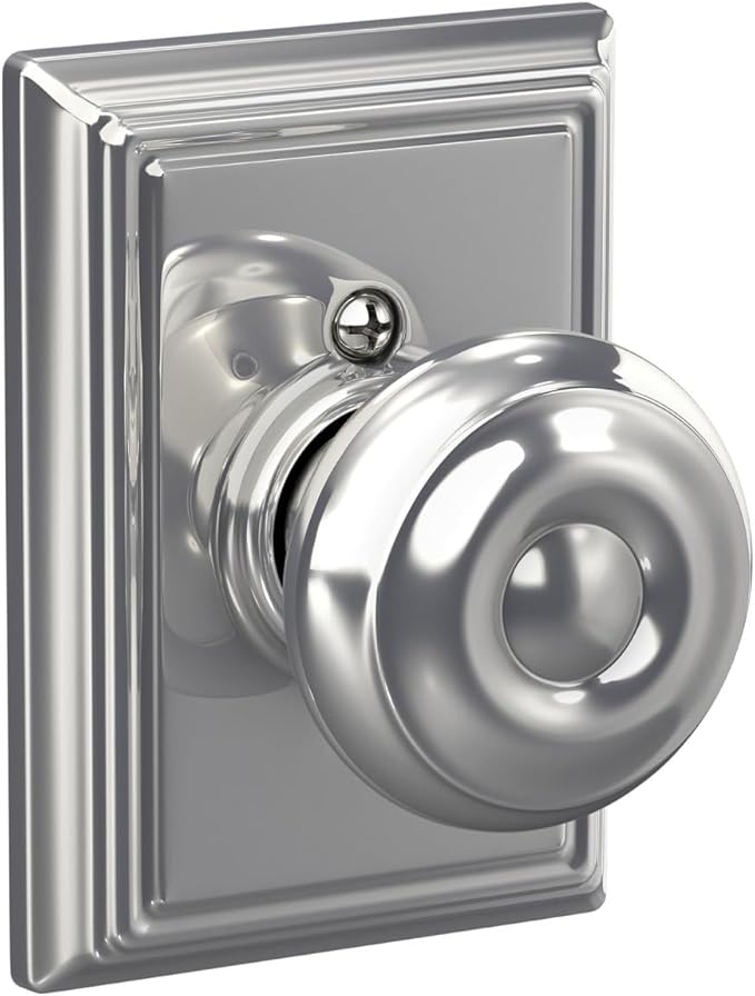 SCHLAGE Lock Company F10GEO625ADD Addison Collection SCHLAGE Passage Knob, Bright Chrome