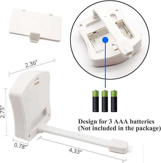 AUSAYE 3 Pack Toilet Night Light 8-Color Night Lights Motion Detection, Toilet Bowl NightLight Bathroom for Christmas Stocking Stuffers
