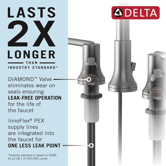 Delta Faucet Trinsic Pull Down Bathroom Faucet, Bathroom Pull Out Faucet, Oil Rubbed Bronze Widespread Bathroom Faucet 3 Hole Pull Down, Bathroom Sink Faucet Magnetic, Venetian Bronze 3559-RBPD-DST