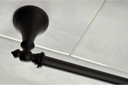 Kingston Brass BAHK1612478K Naples Bathroom Hardware Set, Matte Black 27.56 x 6.13 x 2.25