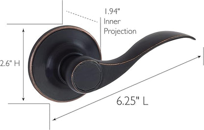 Design House 700617 Springdale Dummy Door Lever, Oil Rubbed Bronze, Decorative , Oil-Rubbed Bronze