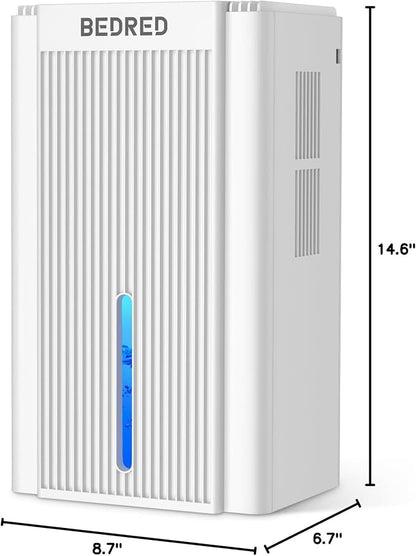 Dehumidifier, 95OZ Dehumidifier for Home 1000 sq ft - Quiet with Auto Shut Off & Relaxing 7 Color Ambient Light, Ideal for Livingroom, Bedroom, Basement (White)