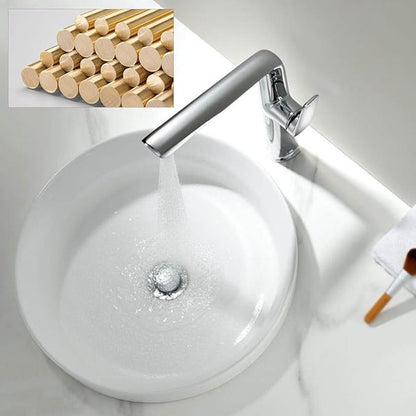 BiaoTeng Bathroom Faucets Single Handle Chrome Single Hole High 2 Function Hot and Cold Brass Bathroom Vanity Faucets 1 Hole Chrome