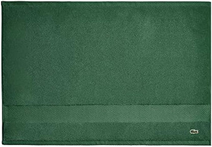 Lacoste Heritage 100% Supima Cotton Tub Mat, Croc Green, 21" x 31" – Highly Absorbent & Quick Drying, Premium Super Soft Bath Towel, Bathroom Essential, Gift for All Occasions, Machine Washable