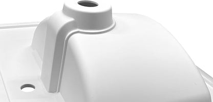 31" Bathroom Vanity Top with Integrated Sink – Solid Surface Resin Streamline Countertop, Single Faucet Hole, Built-in Overflow, Easy-to-Clean Matte White Finish, 31" W x 22" D