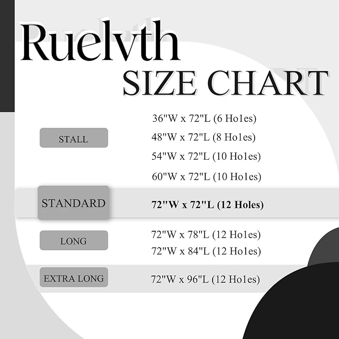Black and White Shower Curtain, Modern Abstract Black Marble Shower Curtain for Bathroom Aesthetic Ink Texture Waterproof Shower Curtain Set with Hooks, 72x96 Inch