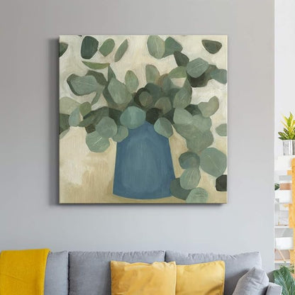Renditions Gallery Greenery Still Life Wall Art, Premium Gallery Wrapped Canvas Decor, Ready to Hang, 40 in H x 40 in W, Made in America Print