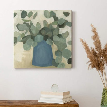 Renditions Gallery Greenery Still Life Wall Art, Premium Gallery Wrapped Canvas Decor, Ready to Hang, 16 in H x 16 in W, Made in America Print