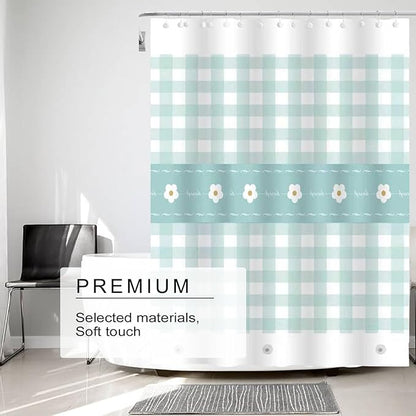 Shower Curtain Liner, 4G PEVA Shower Liner, Plastic Peva Waterproof Shower Curtains, 72x72 inch with Grommet Holes 3 Magnetic Weights