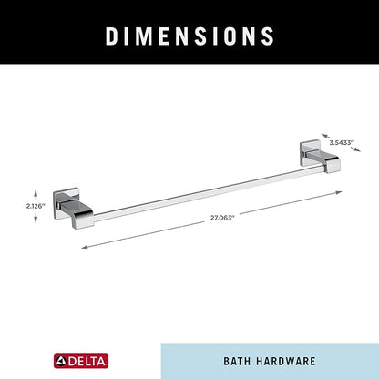DELTA 77524 Ara Towel Bar Rack, 24 inch, Chrome, 24 In