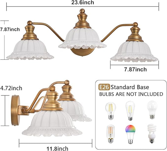 Bathroom Vanity Light White 3 Light