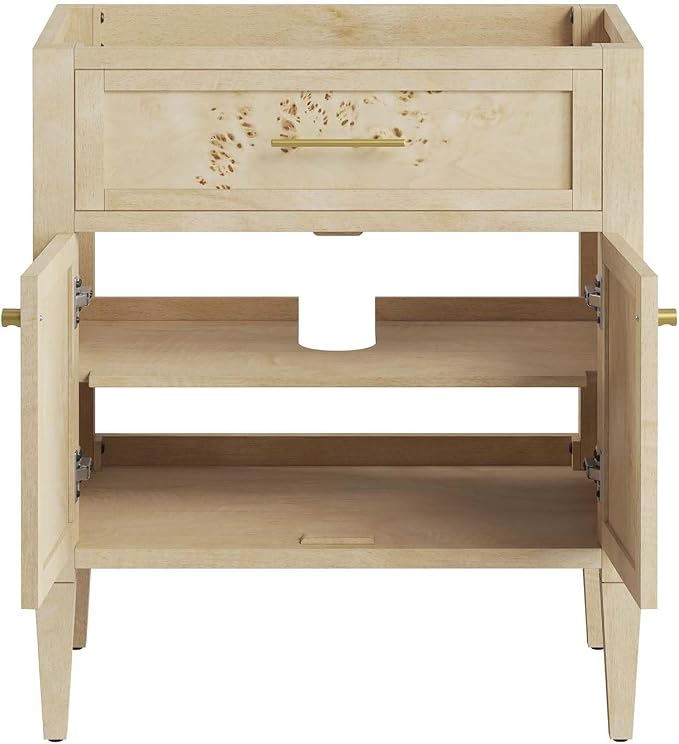 Modway EEI-6138-BUR Elysian 30" Bathroom Vanity Cabinet (Sink Basin Not Included), Burgundy