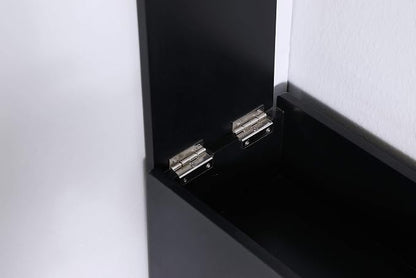 Proman Products ZLM46002 Bathroom Cabinet, 6 1/4" W x 19 3/4" D x 22 ¾" H, Black