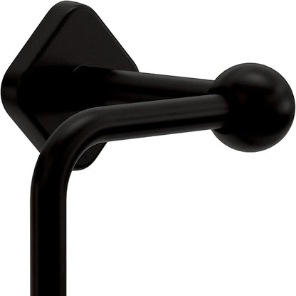 Franklin Brass Gainsville (1-Pack) Toilet Paper Holder, Euro Single Post Tissue Roll Wall Mount TP Storage, Matte Black Bathroom Decor, Accessories GNV50-MB