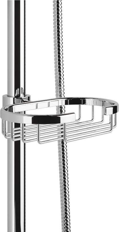 PULSE ShowerSpas Kauai III Polished Chrome Rain Shower Head with Handheld Spray - 2.5 GPM, 8" Showerhead, 5-Function HandShower, Adjustable Slide Bar - Shower Heads with Handheld Spray Combo