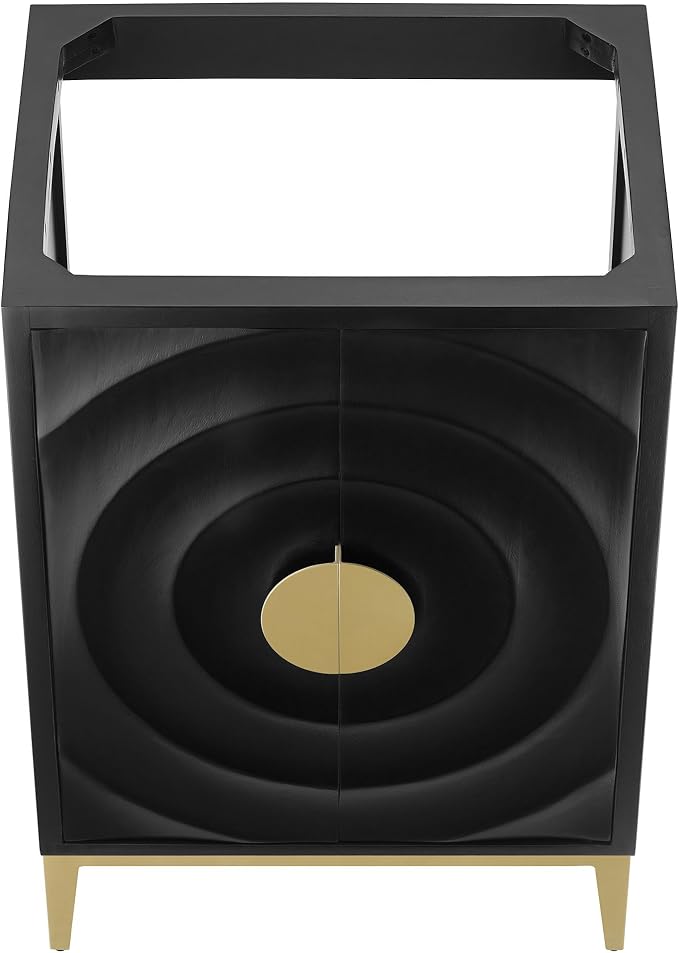 Modway Beau 24 Inch Single Bathroom Vanity in Black