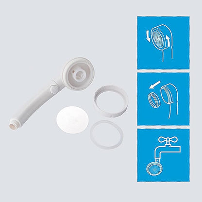 KAIYING High Pressure Handheld Shower Head with ON/OFF Pause Switch, 3 Spray Modes Shower Wand with Shut Off Button, Removable Camper Shower Head with Hose and Adjustable Angle Bracket (White) | 3 Spray Modes Shower Wand with Shut Off Button, Camper & ...