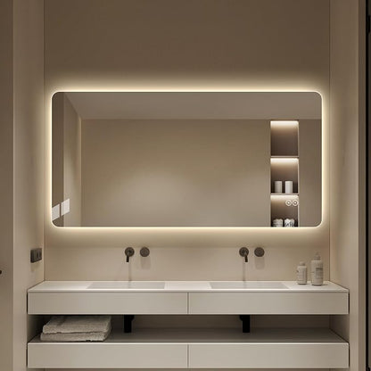 LAIYA 78.7"L x 39.3"W Rectangular LED Bathroom Mirror with Lights, Anti-Fog | Dimmable LED Bathroom Mirror with Lights, Frameless Anti-Fog Vanity Mirror, HD Silver, Horizontal/Vertical Installation.