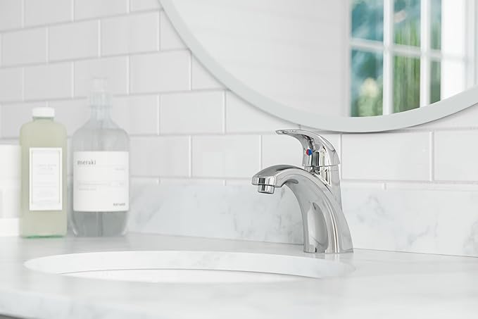 Pfister Parisa Bathroom Sink Faucet, Single Control, 1-Handle, Single Hole, Polished Chrome Finish, LF042PRCC