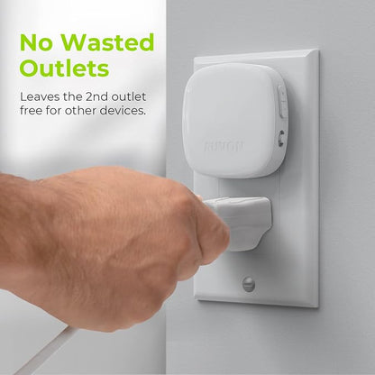AUVON Plug-in LED Backlit Night Light 4 Packs, Motion & Dusk to Dawn Sensor | 2200K Soft Warm White Nightlight with 1-50lm Dimmable Brightness for Bedroom, Bathroom, Hallway, Kitchen, Garage, Nursery
