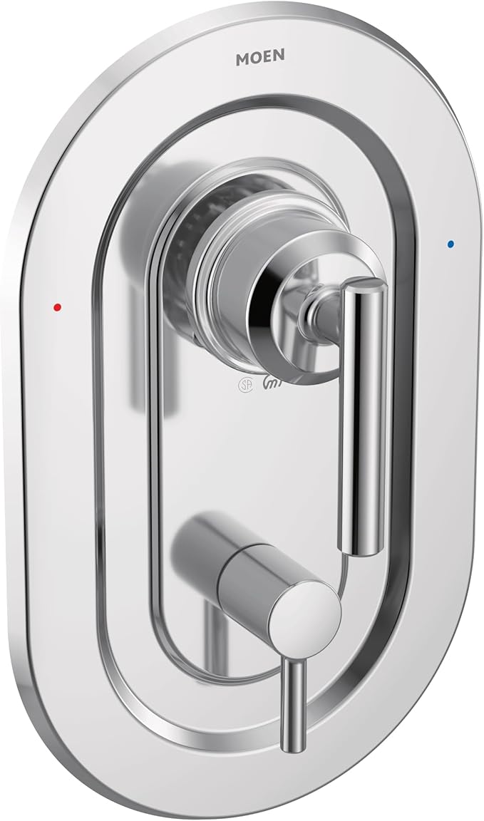 Moen Gibson Chrome Posi-Temp Shower Valve with Built-in 3-Function Transfer Valve Trim Kit, Valve Required, T2900